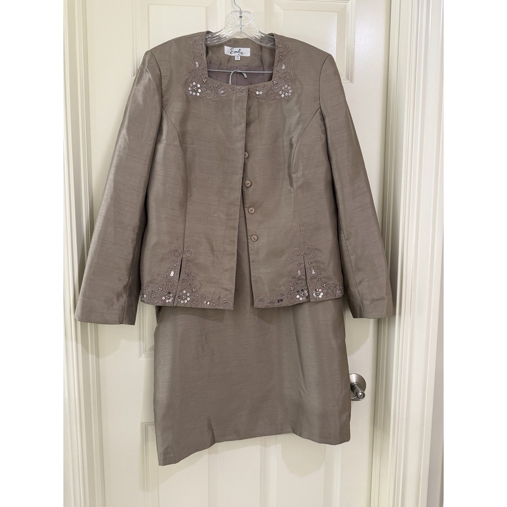 EMILY women 2- piece skirt suits size 14